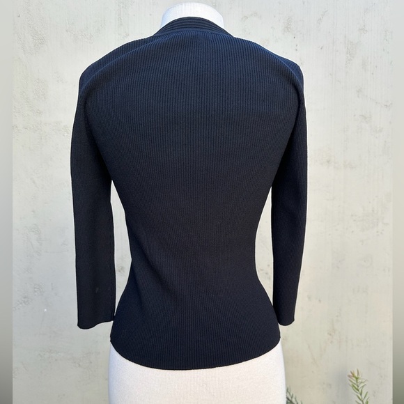 Michelle Antonelli Square Neck Knit Top - size L - Picture 2 of 4